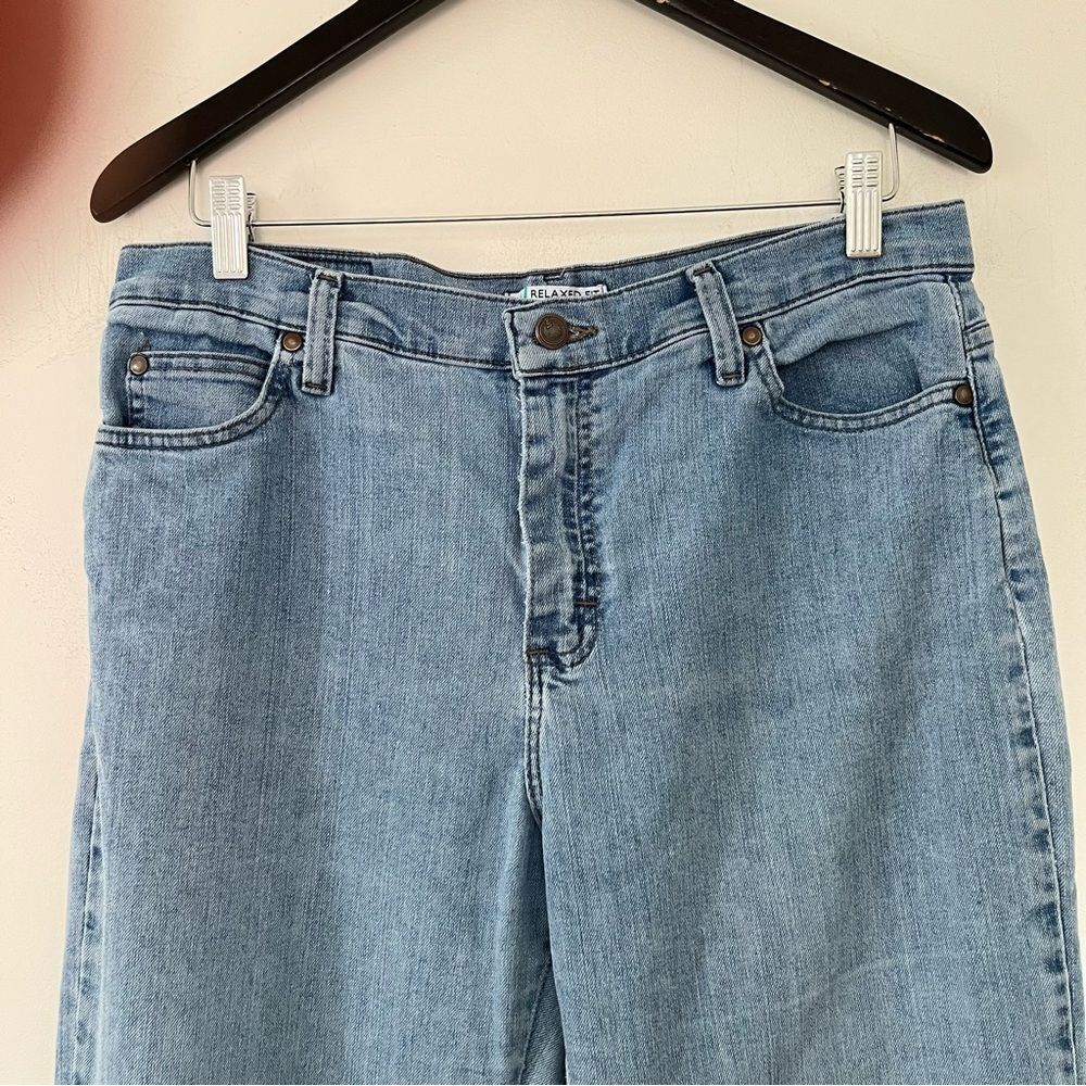 Lee Y2K Light Wash Relaxed Straight Leg Jeans Size 12 - Picture 7 of 10